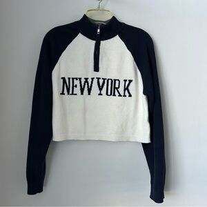 Refuge New York Cropped Pullover Sweater